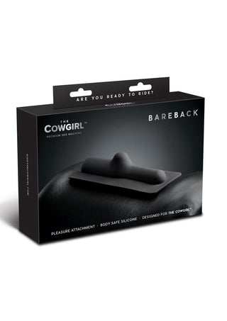 Cowgirl Bareback Silicone Attachment - Black