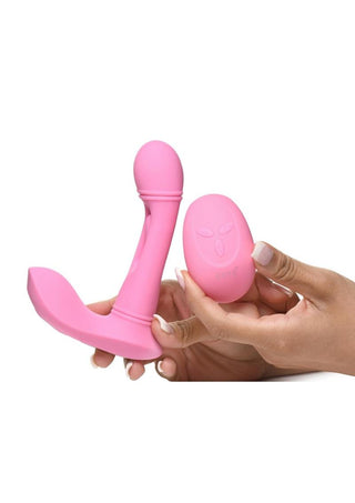 Flickers G-Flick Flicking G-Spot Rechargeable Silicone Vibrator with Remote