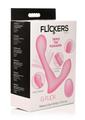 Flickers G-Flick Flicking G-Spot Rechargeable Silicone Vibrator with Remote