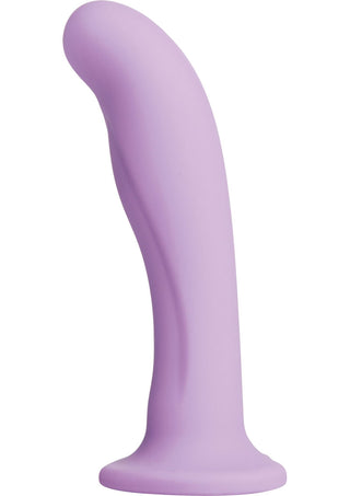 Strap U Royal Heart-On Silicone 6in Dildo - Purple