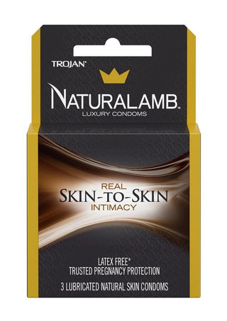 Trojan Naturalamb Latex Free Luxury Lubricated Condoms (3ct