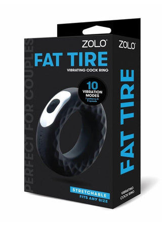 ZOLO Fat Tire Vibrating Silicone Rechargeable Cock Ring