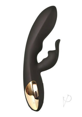 Adam and Eve The Midnight Rabbit Rechargeable Silicone Rabbit Vibrator - Black