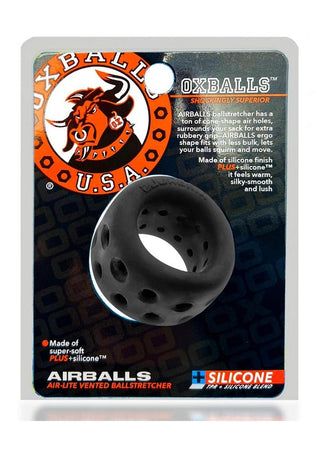 Airballs Air-Lite Silicone Ballstretcher - Black/Black Ice