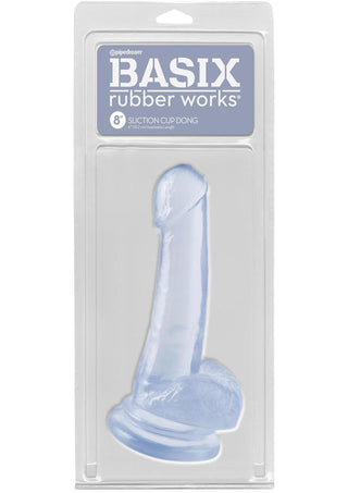 Basix Rubber Works Suction Cup Dong - Clear - 8in