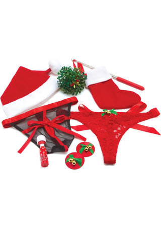 Bodywand Couples Collection Under The Mistletoe - Red - 8 Piece Set