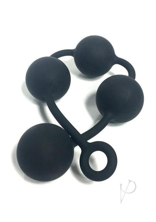 Boneyard Silicone Ass Ballz Anal Beads - Extra - Black - Large