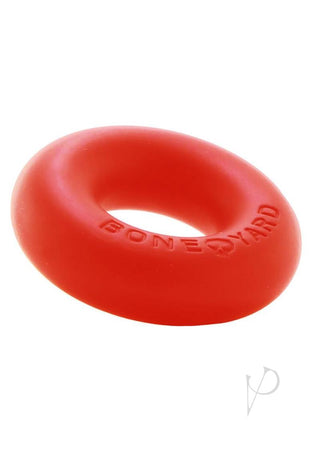 Boneyard Ultimate Silicone Cock Ring - Red - 2in