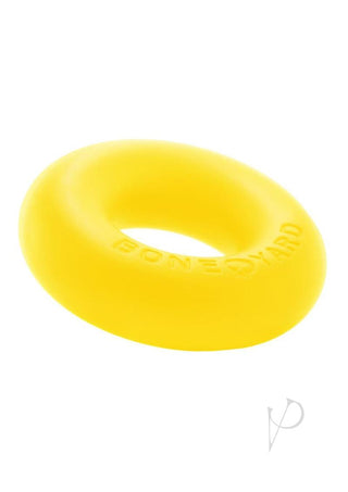 Boneyard Ultimate Silicone Cock Ring - Yellow - 2in