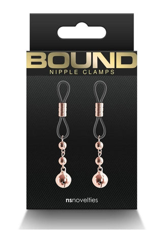 Bound Nipple Clamps D1 - Metal/Rose Gold