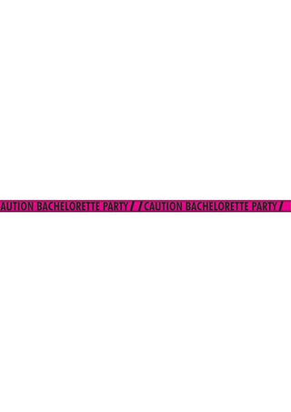 Caution Bachelorette Party Tape - Black/Pink - 100ft