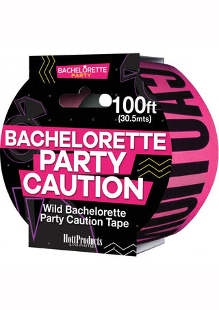 Caution Bachelorette Party Tape - Black/Pink - 100ft