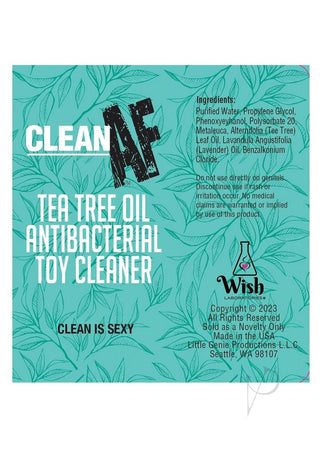 Clean AF Sex Toy Cleaning Spray 2oz - Tea Tree