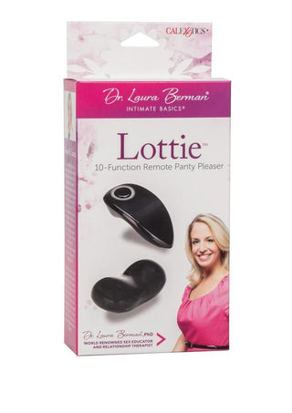 Dr. Laura Berman Lottie Remote Panty Pleaser Panty Vibe Massager with Remote Control - Black