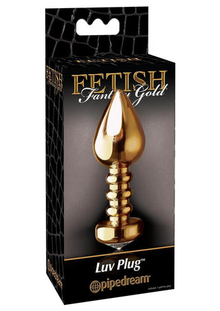 Fetish Fantasy Gold Luv Plug - Gold/Metal - 3.25in