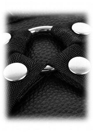 Fetish Fantasy Leather Lovers Vibrating Harness Adjustable