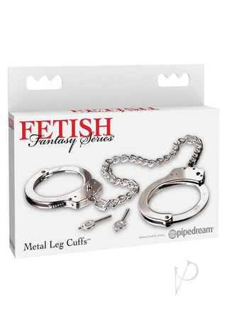 Fetish Fantasy Metal Leg Cuffs - Silver