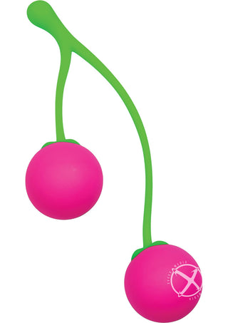 Frisky Charming Cherries Silicone Kegel Exercisers - Pink