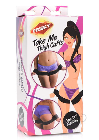 Frisky Take Me Thigh Cuffs - Black