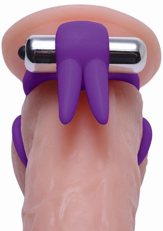 Frisky Throbbin Hopper Cock and Ball Ring with Vibrating Clit Stimulator