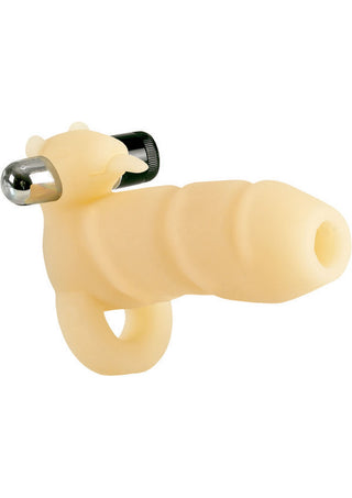 Futurotic 4 Way Arouser Penis Enhancer with Cock Ring and Bullet - Flesh/Vanilla