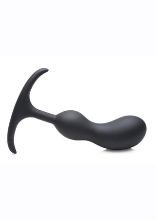 Heavy Hitters Comfort Plugs Silicone Anal Plug - Black - 6.4in