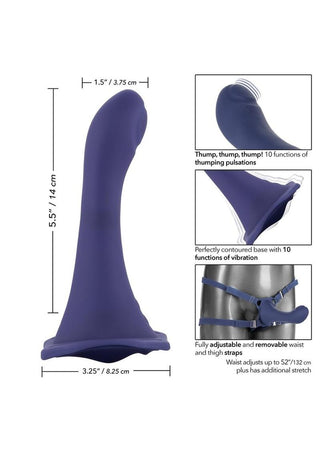 Her Royal Harness Me2 Thumper Strap-On with Silicone Rechargeable Dildo