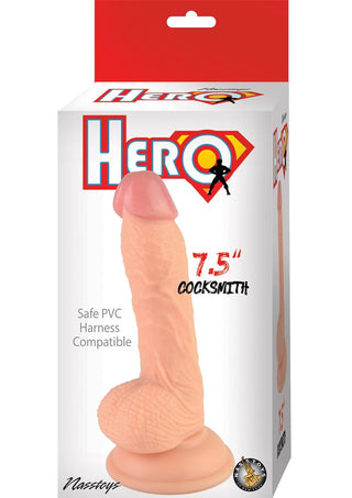 Hero Cocksmith Dildo - Vanilla - 7.5in