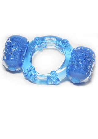 Hero Super Stud Partners Pleasure Silicone Cock Ring XL - Blue