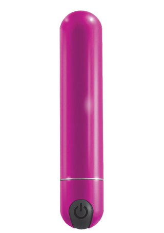 Intense Travelers Aluminum Rechargeable Vibrator - Magenta/Metal