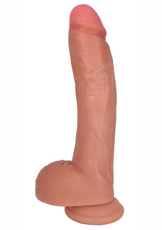 Jock Realistic Dildo with Balls - Vanilla - 10in