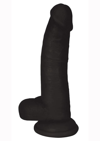 Jock Realistic Dildo with Balls - Black - 8in