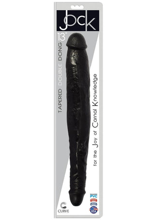 Jock Tapered Double Dildo - Black - 13in