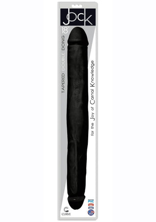 Jock Tapered Double Dildo - Black - 18in