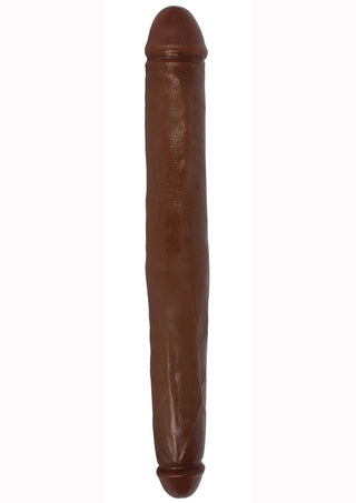 Jock Tapered Double Dildo - Chocolate - 18in