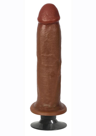 Jock Vibrating Dildo - Caramel - 8in