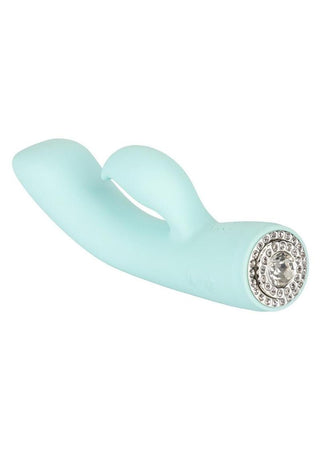 Jopen Pave Marilyn Rechargeable Silicone Curved Rabbit Vibrator with Crystals