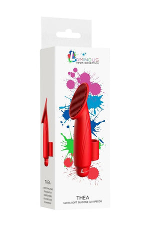 Luminous Thea Bullet with Silicone Sleeve - Red