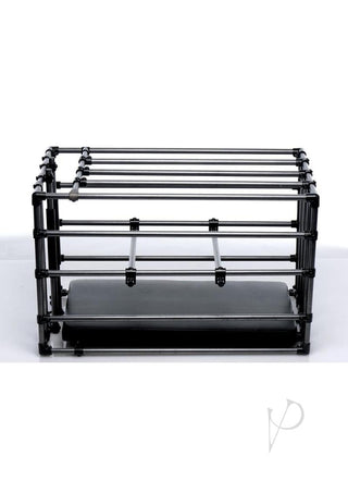 Master Series Kennel Cage with Padded Board - Black/Metal