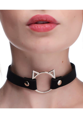 Master Series Kinky Kitty Adjustable Ring Choker Slim