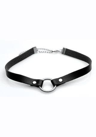 Master Series Silver Ring Slim Choker - Silver