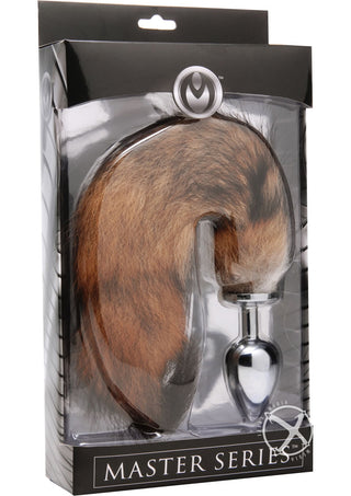 Master Series Untamed XL Fox Tail Anal Plug - Metal/Silver - XLarge