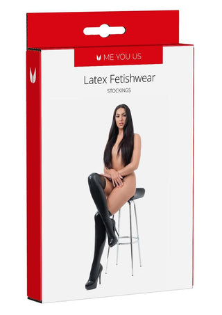 ME YOU US Latex Stockings - Black - Small