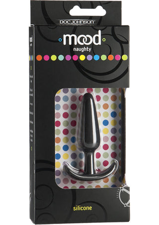 Mood Naughty 1 Silicone Anal Plug - Black - Small