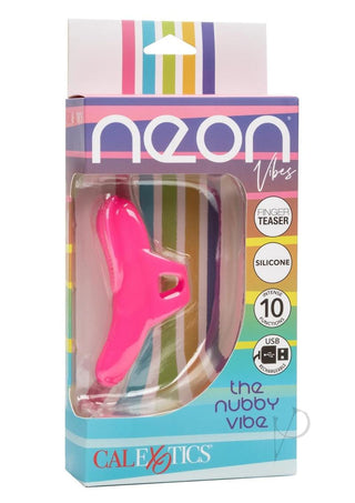 Neon Vibes The Nubby Rechargeable Silicone Vibrator - Pink