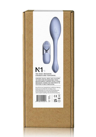 Niya 1 Rechargeable Silicone Kegel Massager with Remote Control - Blue