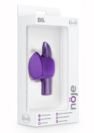 Noje B6 Iris Rechargeable Silicone Vibrator - Pink/Purple