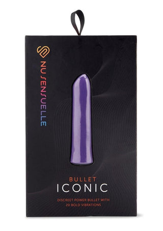 Nu Sensuelle Iconic Rechargeable Silicone Bullet - Deep Purple/Purple