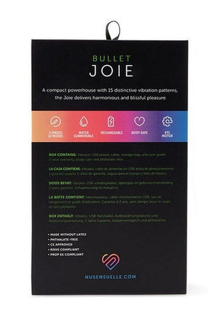 Nu Sensuelle Joie Rechargeable Silicone Bullet