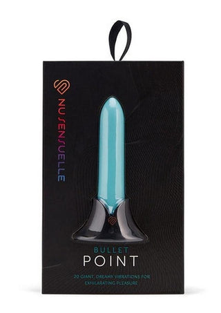 Nu Sensuelle Point Rechargeable Silicone Bullet - Blue/Teal